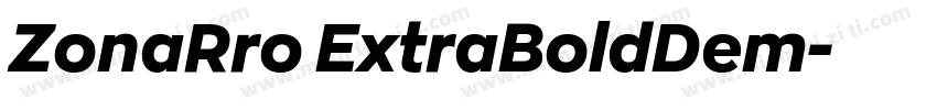 ZonaRro ExtraBoldDem字体转换